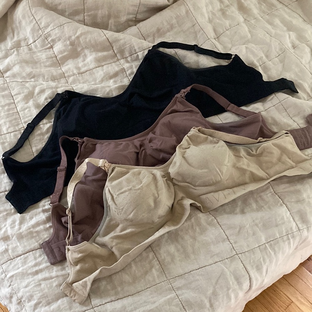 Lot of 3 Kindred Bravely Sublime Nursing Bras, M-Busty